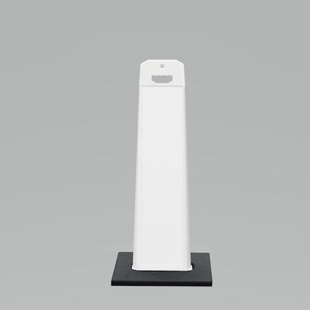 Plasticade 44.5x17.5x9in. Outdoor Standing Panel Sign, White UV4109-WHITE